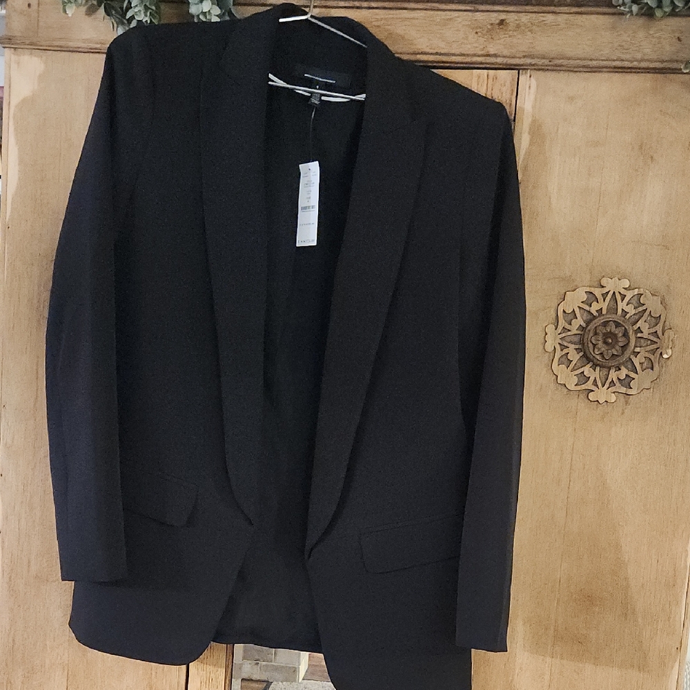 WHBM Classic Black Blazer, Size 8 NWT